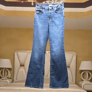 Good American Dark Blue Flare Jeans
